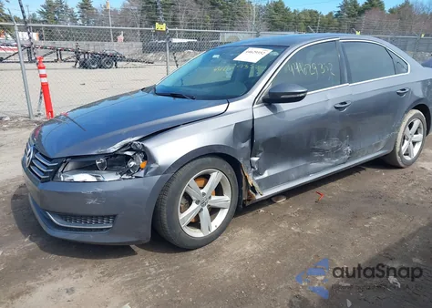 2012 Volkswagen Passat 2.5L Se из США, поврежденный, VIN 1VWBP7A30CC038916